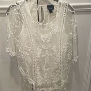Daytrip White Lace Women Top